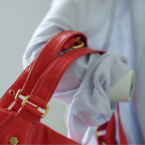 Marc by Marc Jacobs Sneaky Snake Franny Tote Orange - Picture 11 of 13